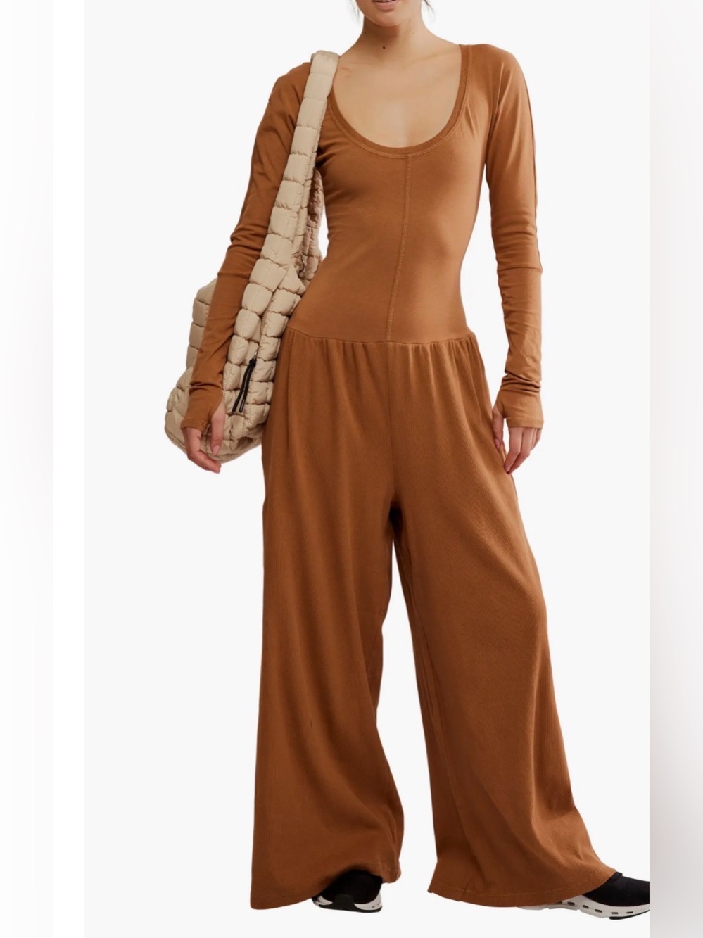 ⭐️NWOT Free People Hot Shot Wide Leg Jumpsuit⭐️